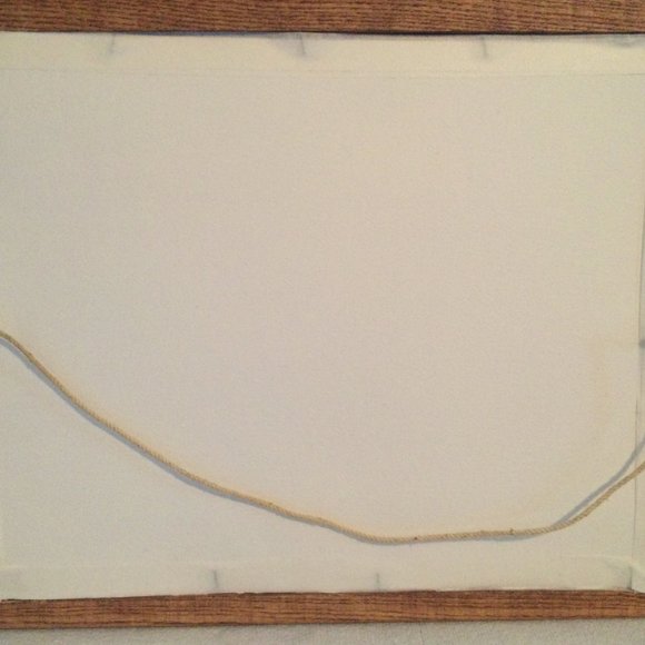 Hand stitched cross stitch needlework embroidery wooden frame flowers - Picture 4 of 4